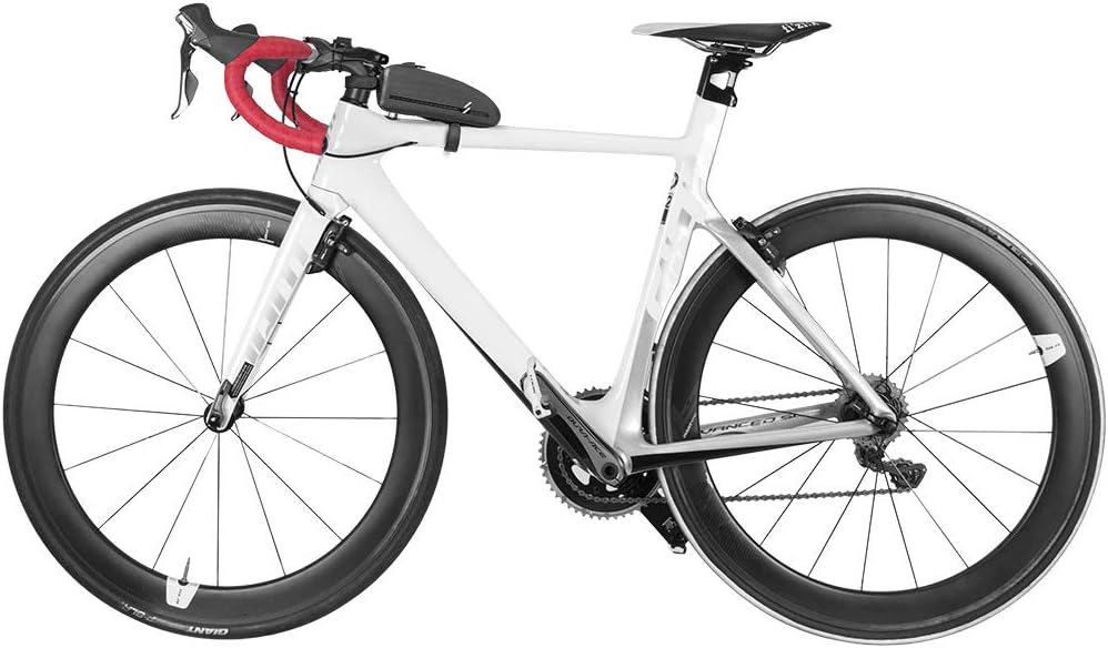 Feluz Bike Top Tube Bag, Waterproof Bicycle Frame Bag for Mountain Road BMX Bike, Front Phone Bags Mount Pouch, Cycling Accessories
