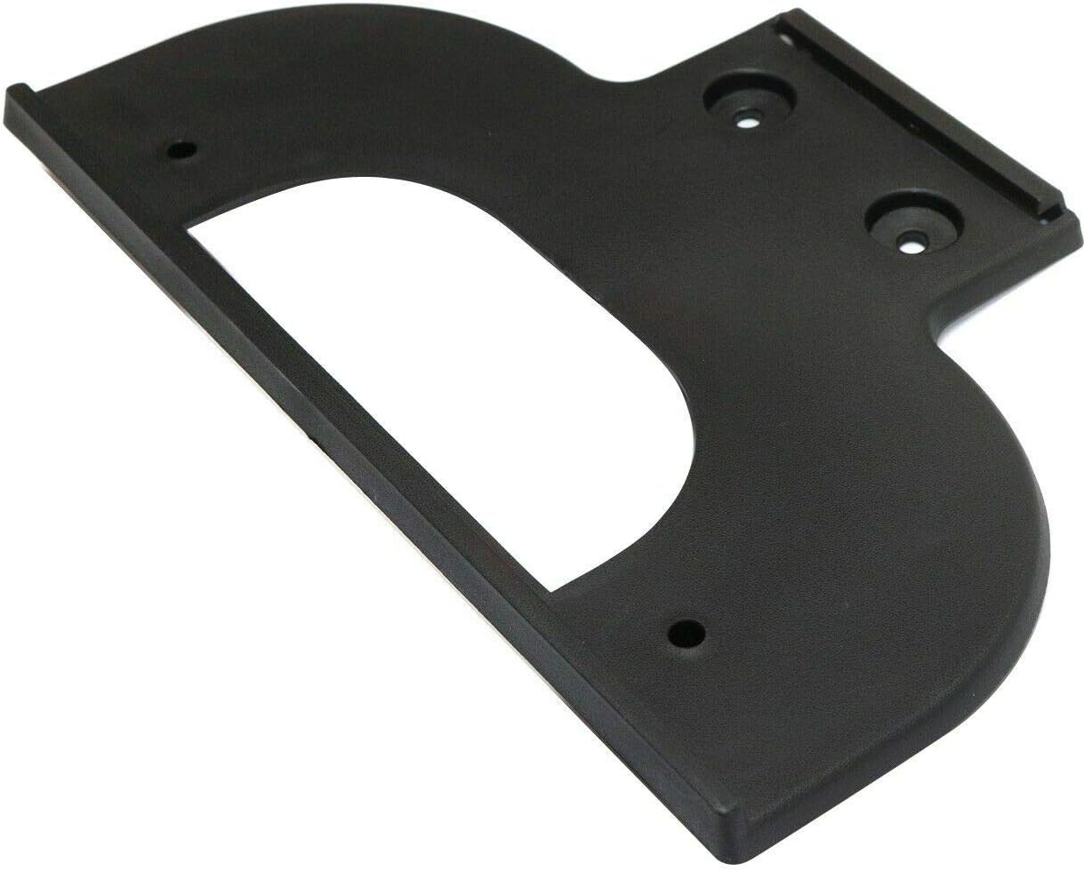 DAT AUTO PARTS Front Bumper Cover License Plate Frame Tag Mounting Bracket Holder Replacement for 2003-2007 Chevy Silverado Black Textured Plastic, Flap Style GM1068116 15197277