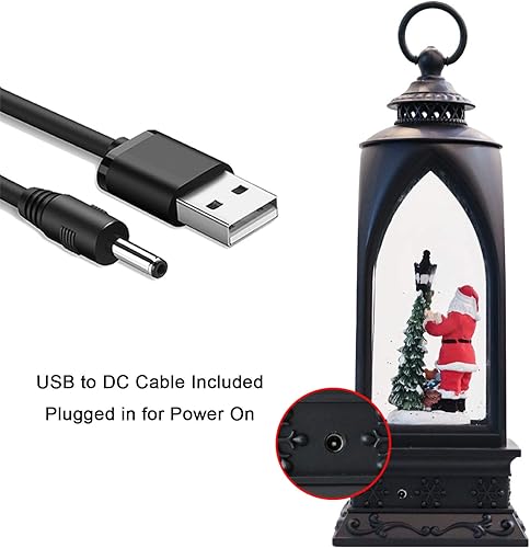 Miniatura 79 de Eldnacele - Linterna navideña musical, de globo, operada con baterías Muñeco de nieve