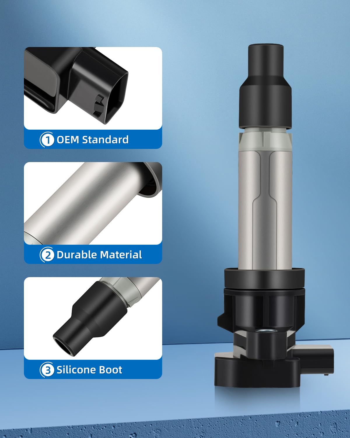 ECCPP Ignition Coil Coils&iridium Spark Plugs UF564 for Cadillac for Buick Deville SRX STS XLR Lucerne 4.6L set of 8