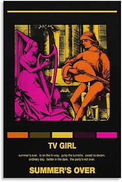 TV Girl Summer Is Over Posters & Prints on Canvas Wall Art Poster for Room Decor Unframe24x36inch60x90cm