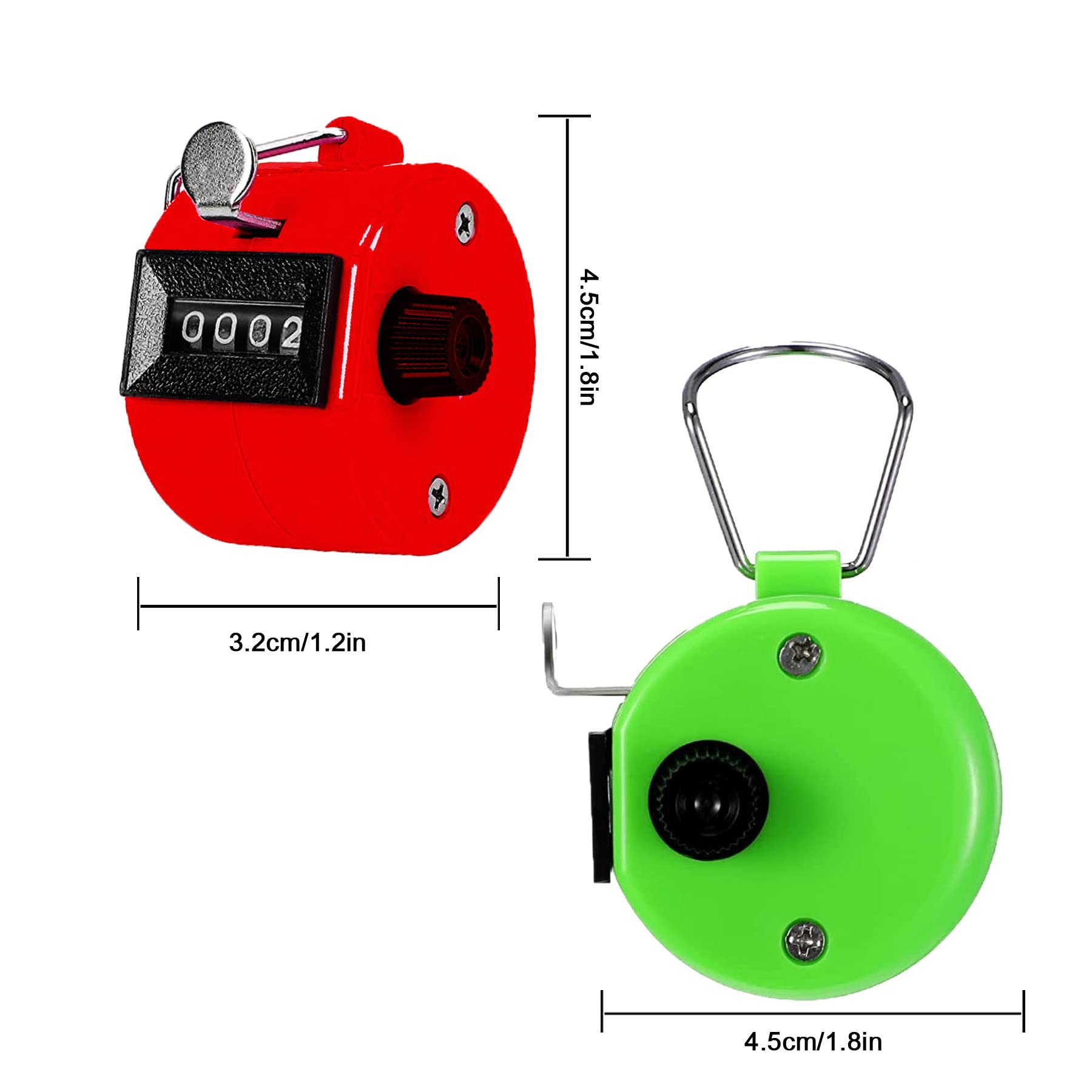 Snapklik.com : Hand Tally Counter 4-Digit Counter Clicker Mechanical ...