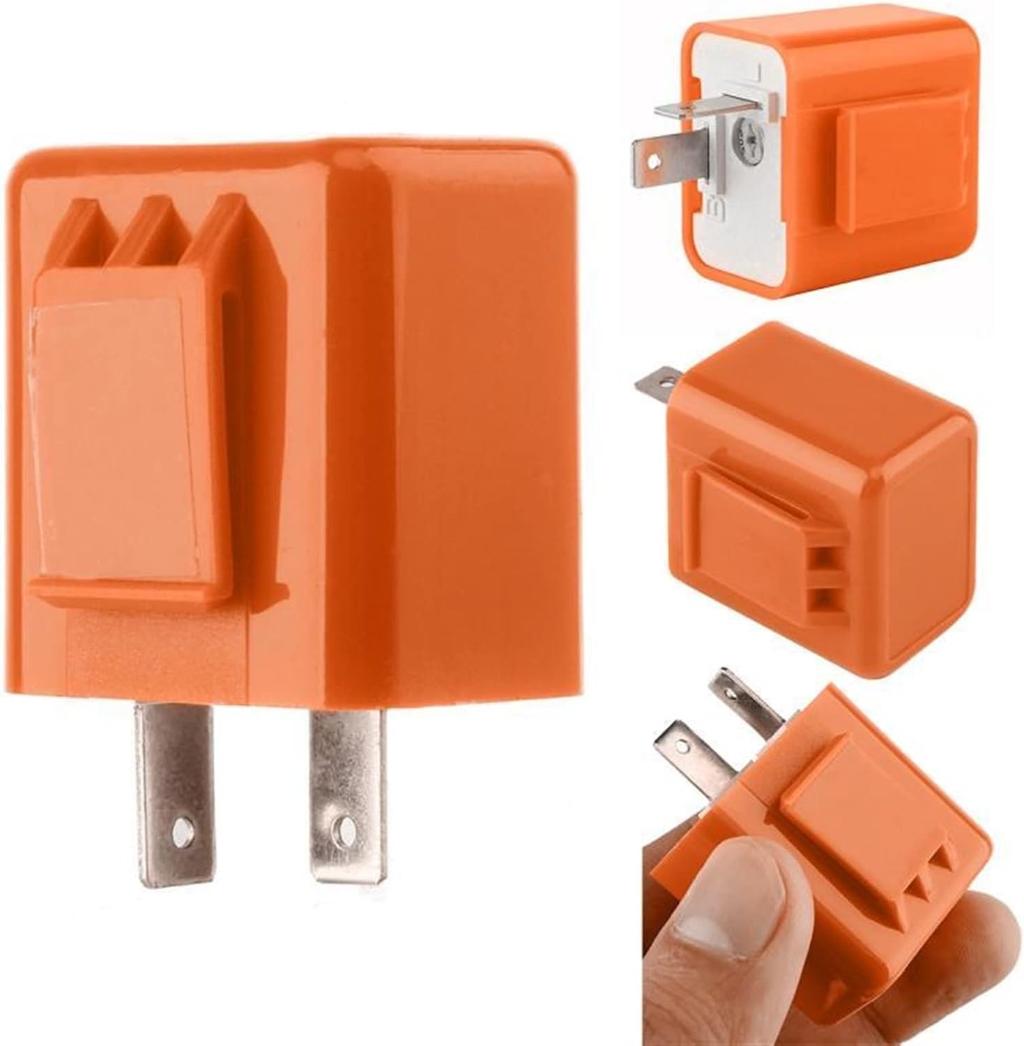 12V 2 Pin LED Mini Flasher Adjustable Frequency Turn Signal Blinker Indicator Relay Auto Parts Motorcycle Accessories