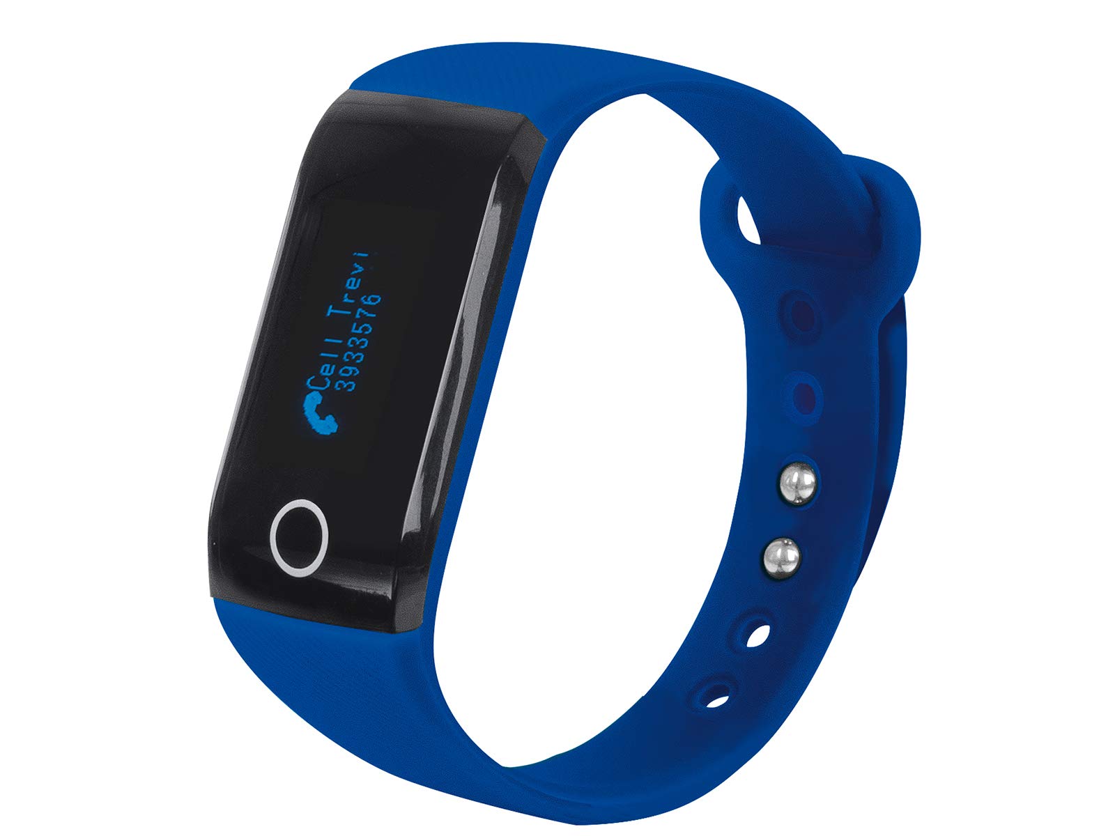 Trevi SF 230 HR Smart Band Cardio Frequenzimetro per iOS e Android, Controllo Dati attività Fisica, Accelerometro a 3 Assi, Notifiche Chiamate e SMS, Batteria Ricaricabile, Blu