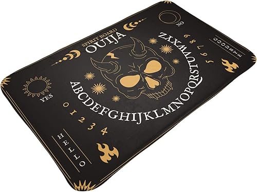 Miniatura 4 de Alfombra de Ouija dibujada a mano para mantener el calor, antideslizante, moderna, alfombra de piso, alfombras para decoración de habitación,