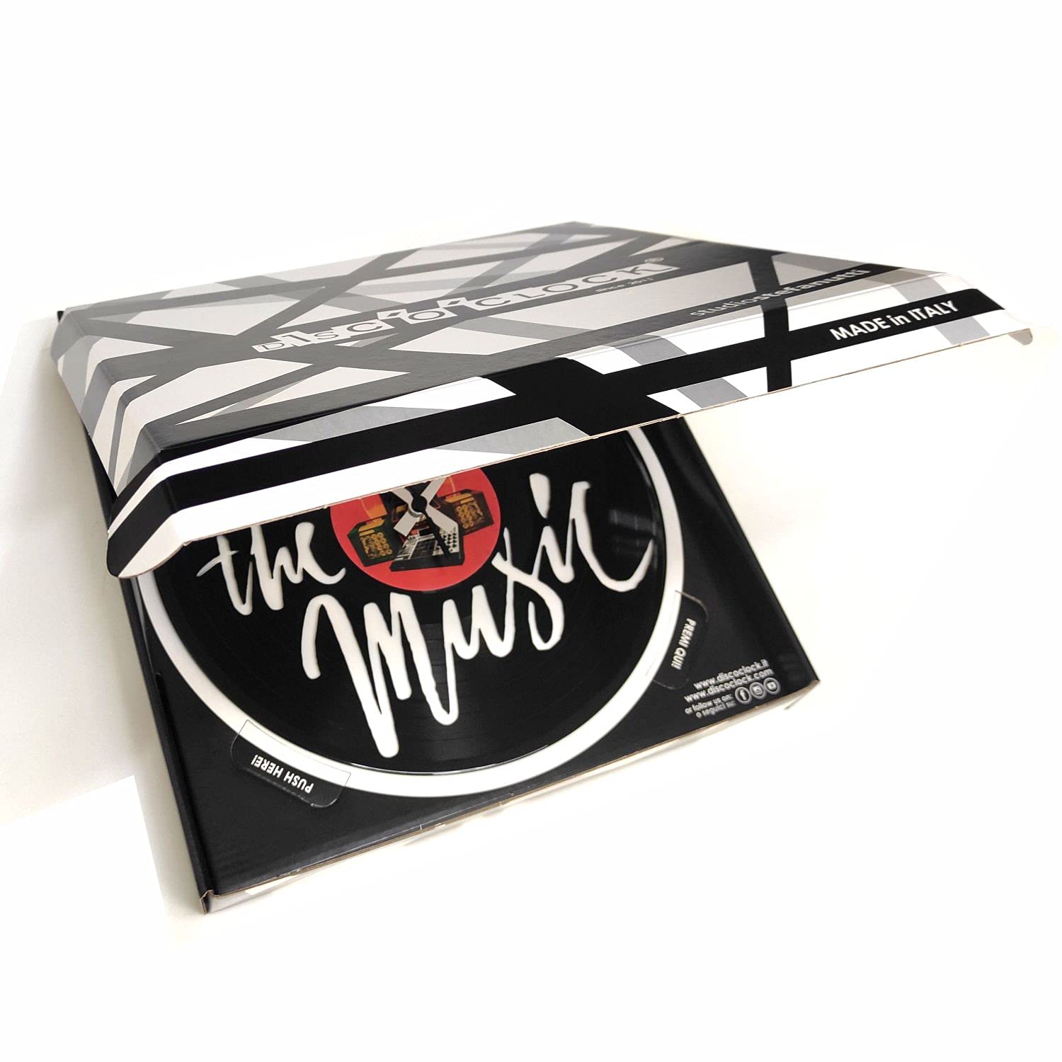 Orologio in vinile SILENZIOSO e PERSONALIZZABILE con DISCO PLATINO - WISH YOU WERE HERE PLATINO - Design Anni 70 - Idea Regalo per Musicisti e Appassionati