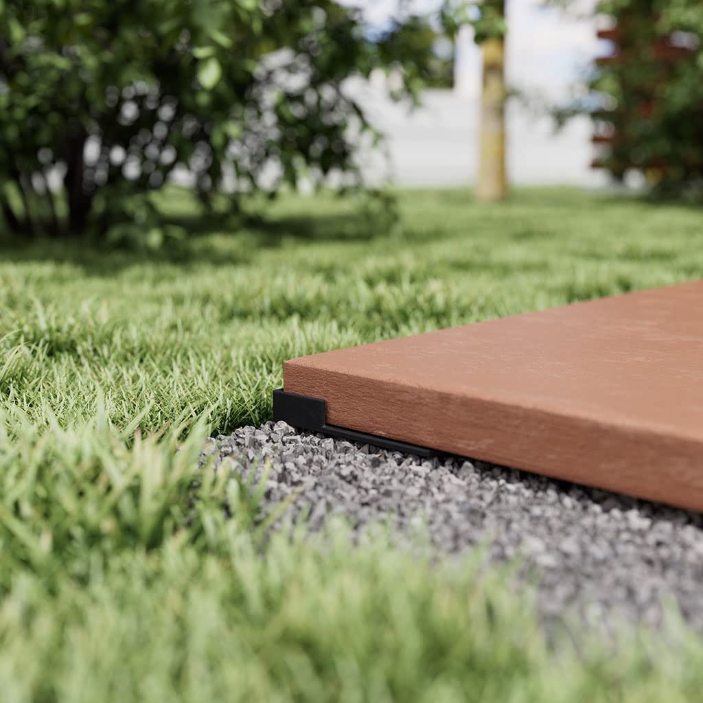 100x LANGFIT® Kieslager Splittbettlager Kiesbettlager mit 3mm Fugenkreuz – Plattenlager zum Verlegen von Terrassenplatten auf Kies, Splitt und Sand – Made in Germany – MS-KL3-15-G (ganze Scheibe)