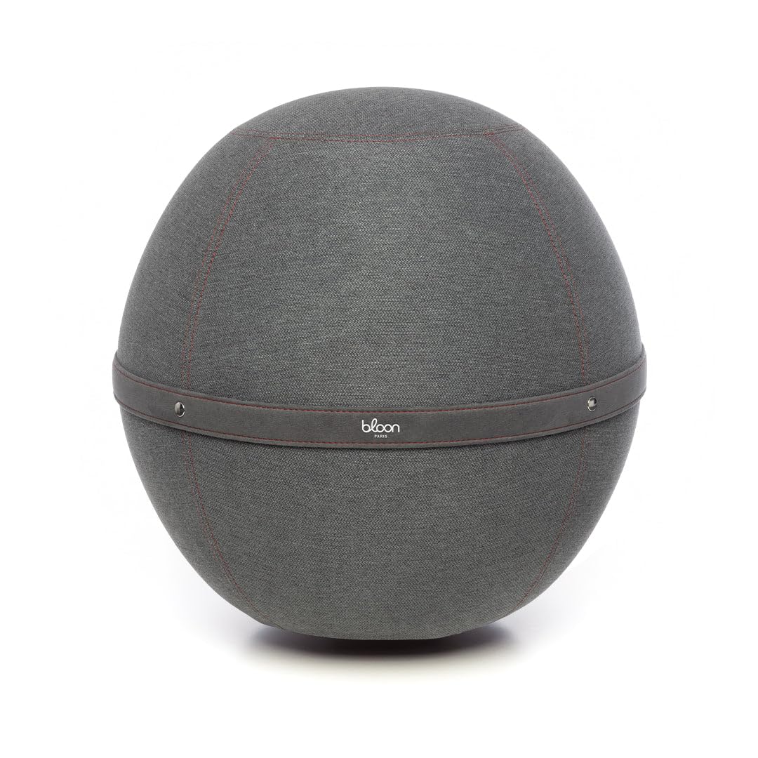 Bloon Paris Premium Bloon Waterproof Desk Ball Chair 21.6 in | Back Pain Relief | Stain-Resistant & Non-Slip | Handcrafted in Portugal | Sicilian Grey