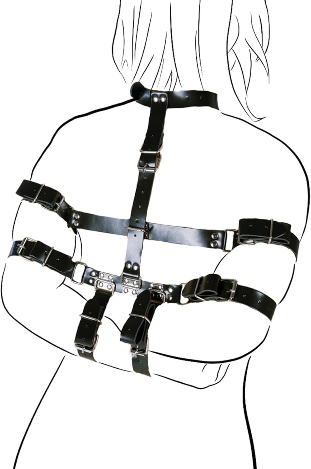 Sex Restraint BDSM Sex Ropes Adult Bondage Tape Sex Leash Table Adjustable Leather Wrist Arm Restraints for Fetish Rope Bondage Gear Accessories SM Sexy Slave Beginner Role Play Kinky Toys for Couples