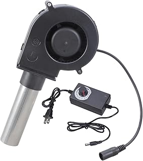 強力な12Vブロワー40CFM静かな動作屋内屋外ストーブ用調整可能なRPM金属エアダクト付属廃油ストーブ換気ブロワー