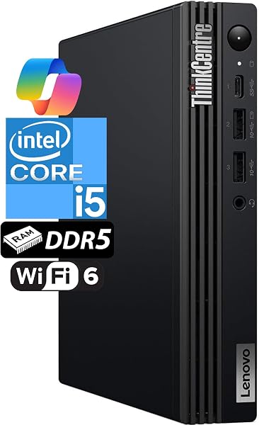 Lenovo ThinkCentre Tiny M70q Gen 5 Intel 14-Core i5-14500T (Beat i7-13700T), WiFi 6E, Bluetooth, RJ-45, DP Port, HDMI, W