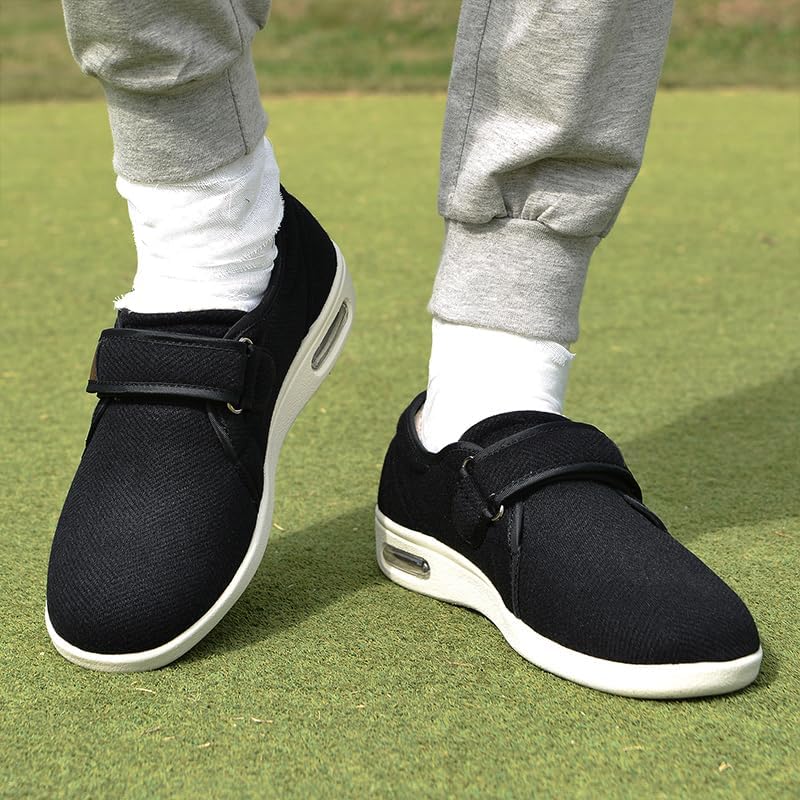 youyun Women's Diabetic Shoes Width X-Wide Shoe for Elderly Women Adjustable Closure Breathable Lightweight Non Slip for Swollen Feet Edema Widening Walking Shoes - Image 2