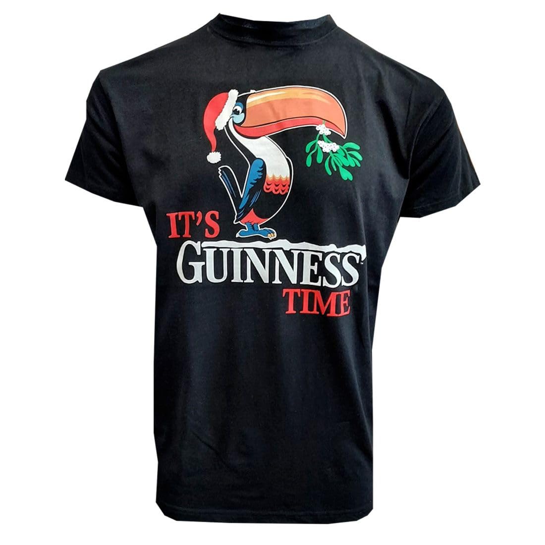 Guinness Christmas Toucan T Shirt Black
