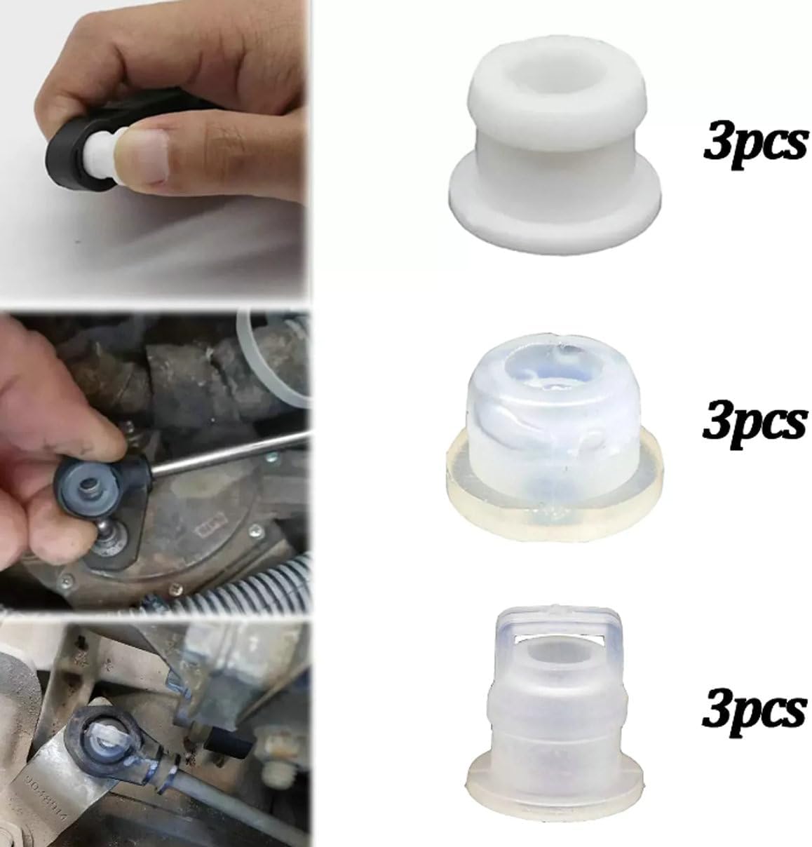 compatible with 9Pcs Gear Shifter Cable Shift Linkage Bushing Repair Kit set Compatible with Jeep Wrangler 2007-2018 Replacement DG9Z-7K340-A,4S6P-7412-AA,52104218AB,52060462AG,12569499,10347385