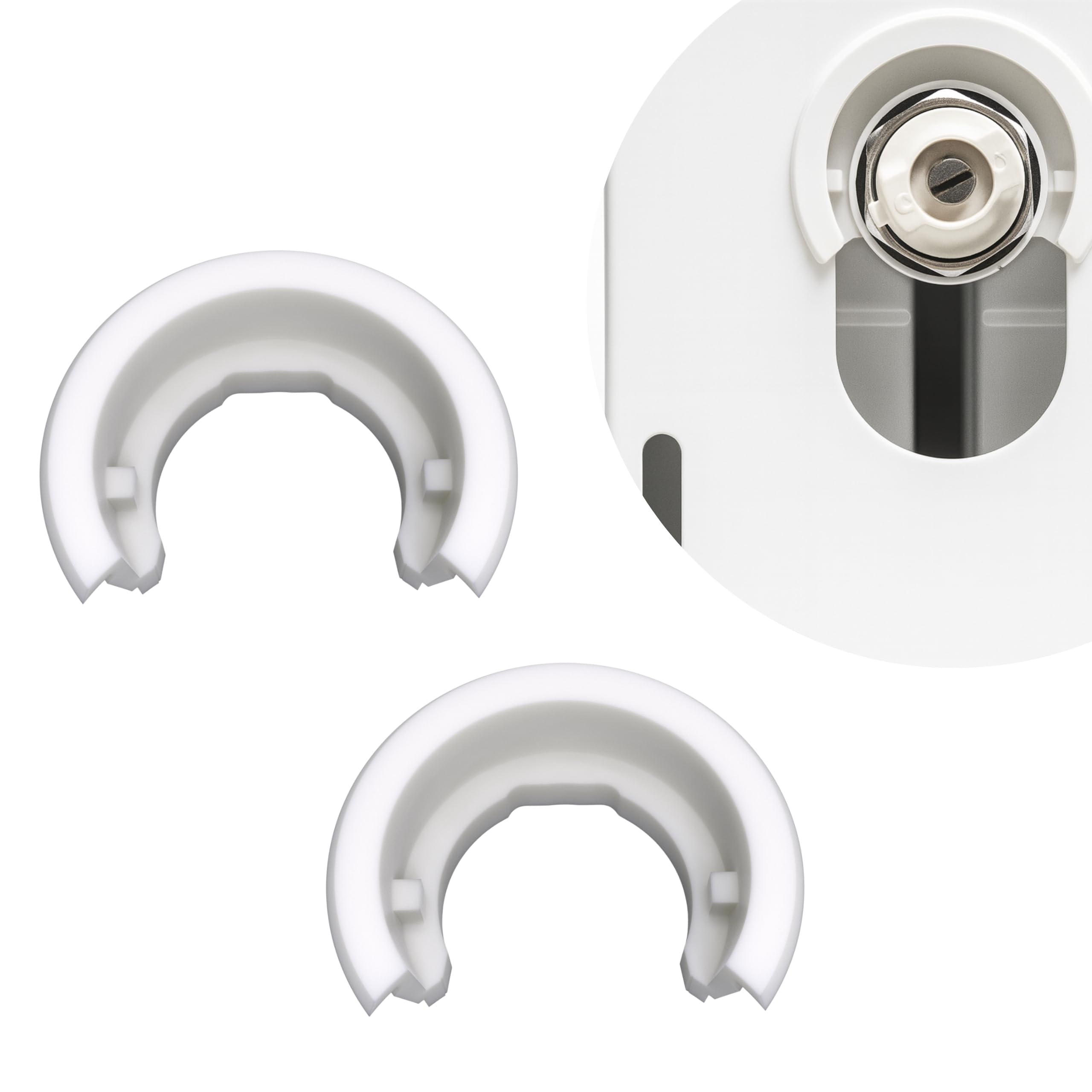 Sintrix Fab 2 x Radiator Clamp Bushing - Compatible with Brötje Flat Radiator Reference 562454 - Replacement Part for Side Panel Cover Heater