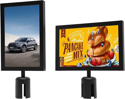 Miniatura 3 de Soporte para letreros verticales y horizontales para letreros de visualización vertical y horizontal, letreros de menú comercial, letreros pequeños