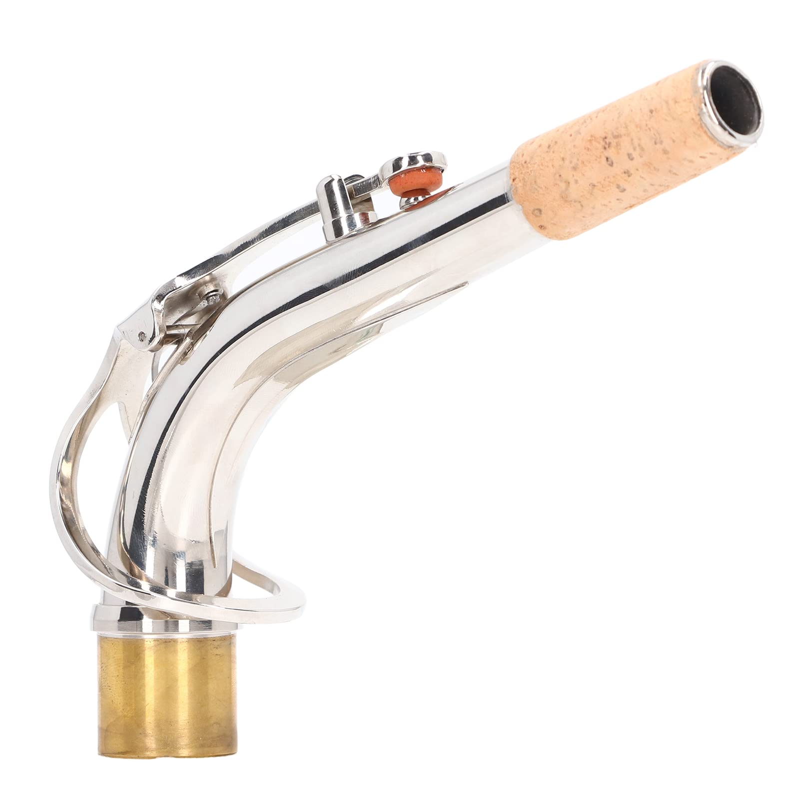 Bocal pour saxophone alto, 24,5mm Remplacement de bocal pour saxophone alto Performance améliorée et portable Accessoire pour joint de tête de bocal pour saxophonistes
