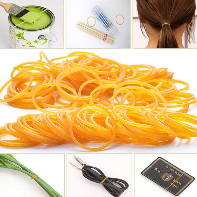 Miniatura 5 de Magnoloran Alrededor de 1500 bandas de goma elásticas resistentes de uso general para facturas, papel bancario, escuela, hogar y oficina,