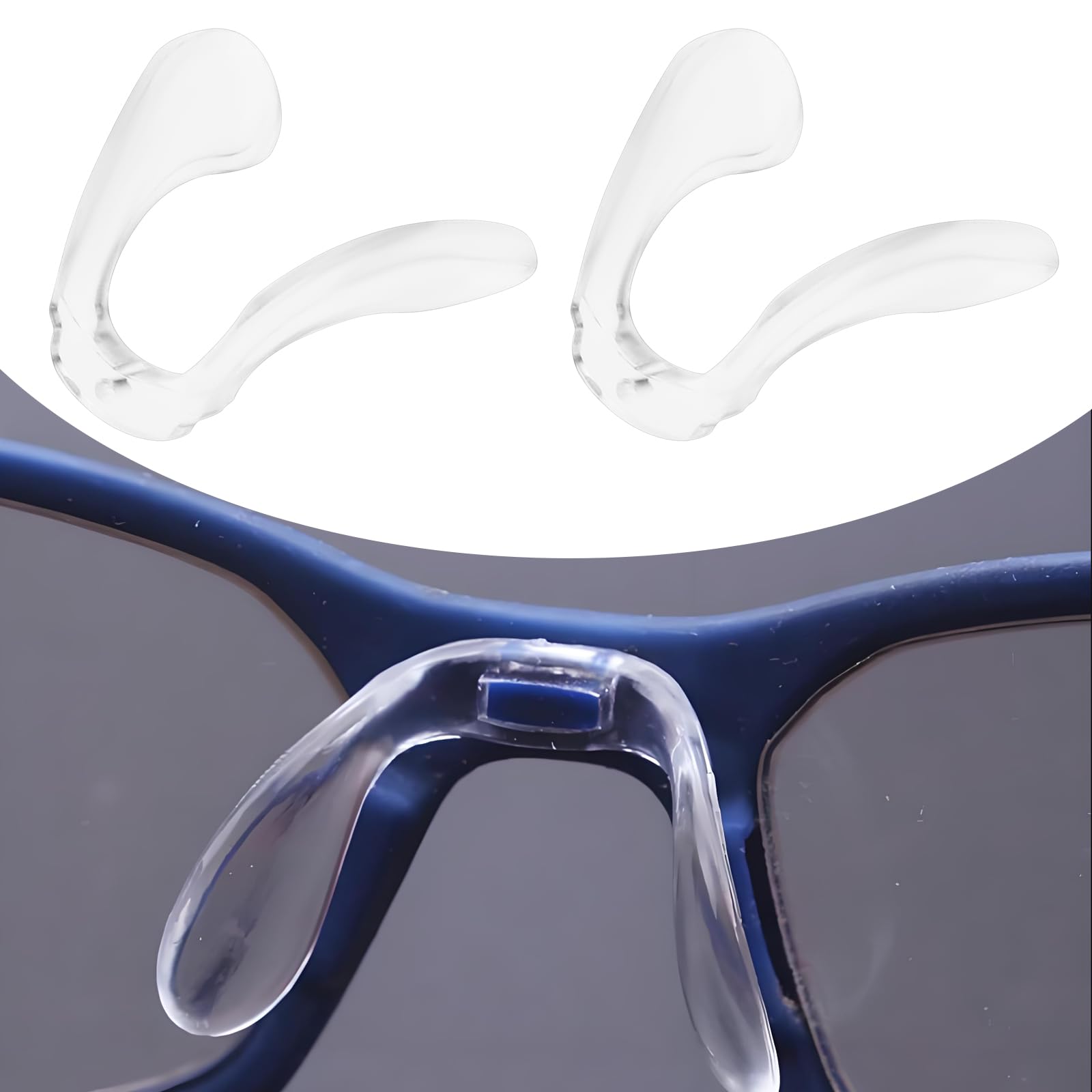 Naselli per occhiali in silicone Naselli invisibili antiscivolo morbidi Occhiali autoadesivi Porta naso Cuscinetti adesivi Accessori per occhiali  200000297