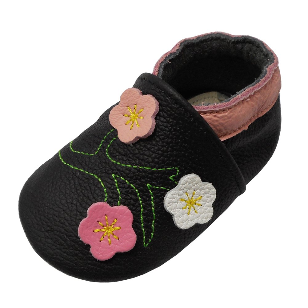 YALION Krabbelschuh Baby Lauflernschuhe Jungen Mädchen Weicher Leder Kleinkind Babyschuhe