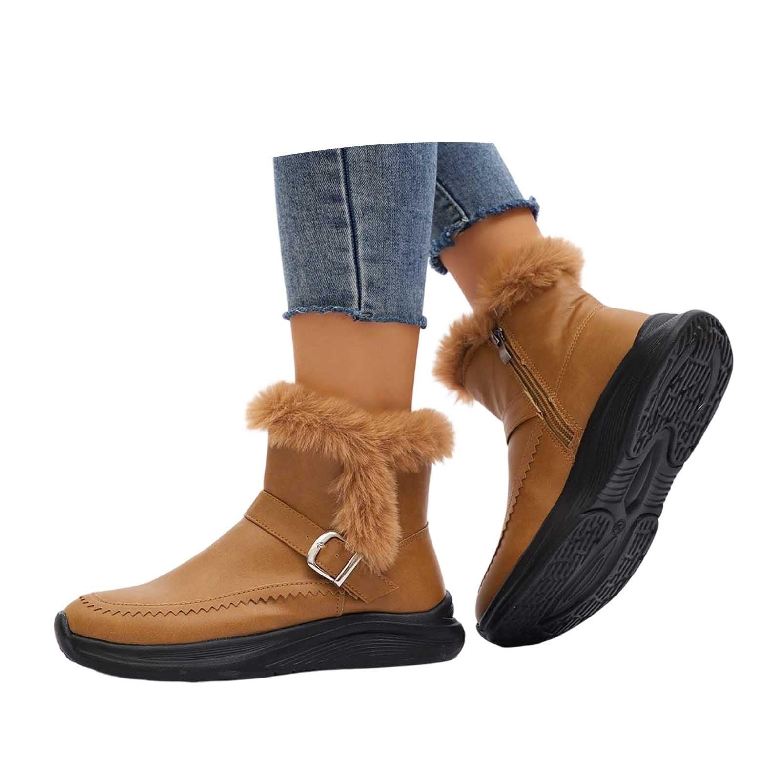 Apres Ski Femme Bottes De Neige Chaussure Botte Hiver Boots Chaussures Randonnée Grand Froid Bottine Fourrée Chaude Chaudes Bottines Imperméable Fourrées Botas Fourrees Snow Glacia Barefoot Pour