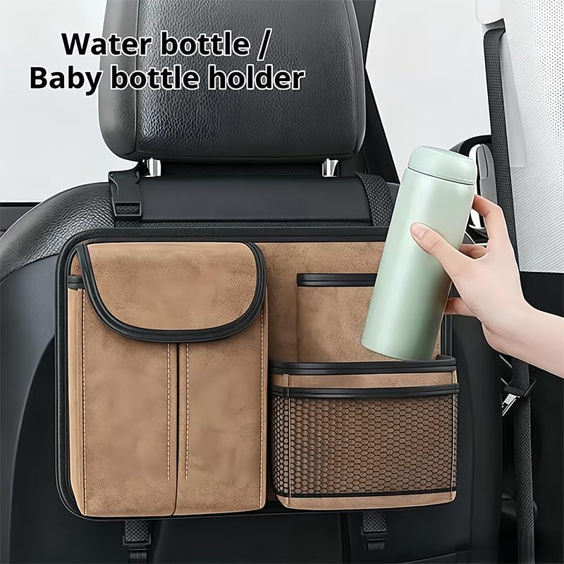 Organizador de Asiento Trasero para Maybach 57/62 | Bolsa de Almacenamiento Coche de Ante Cuero Bolsillo Colgante Protector Respaldo Accesorio Interior Viaje