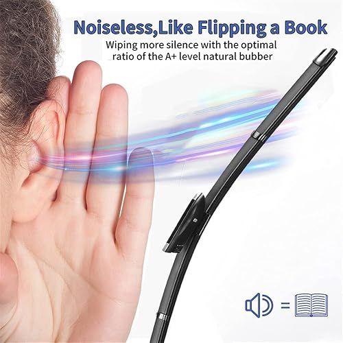 Miniatura 5 de Escobillas de limpiaparabrisas delanteras compatibles con Renault MEGANE 4 IV 2016-2023 Hatchback GT RS Grandcoupe Grandtour B9A BFB 24 + 18