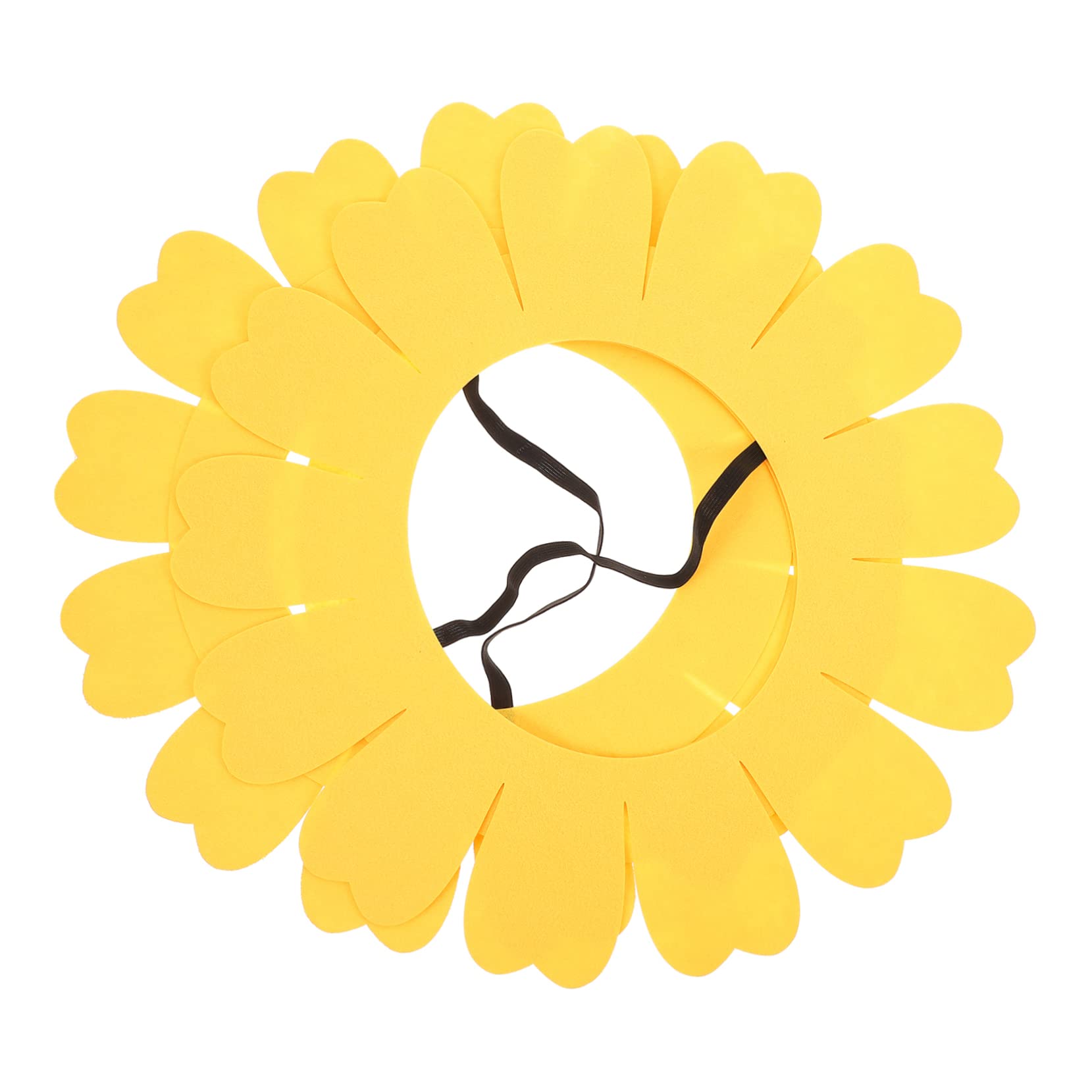 Generic 2pcs Sunflower Headgear Cosplay Sunflower Headwear Sunflower Hat Cap Child Earflap Hat Sun Headband Costume Funny Plush Hat Funny Hats Adjustable Felt Newborn Children's Clothing