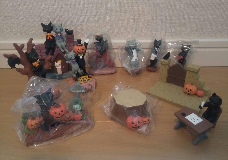 Amazon.co.jp: デコレ キャットノワール ハロウィン 黒猫 11点セット Amazon.co.jp: デコレ キャットノワール ハロウィン 黒猫 11点セット
