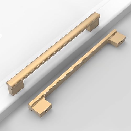 Paquete de 12 manijas de gabinete de cocina, color negro mate de 7-12 pulgadas (7.559 in), tiradores de gabinete de cocina, tiradores de cajón de