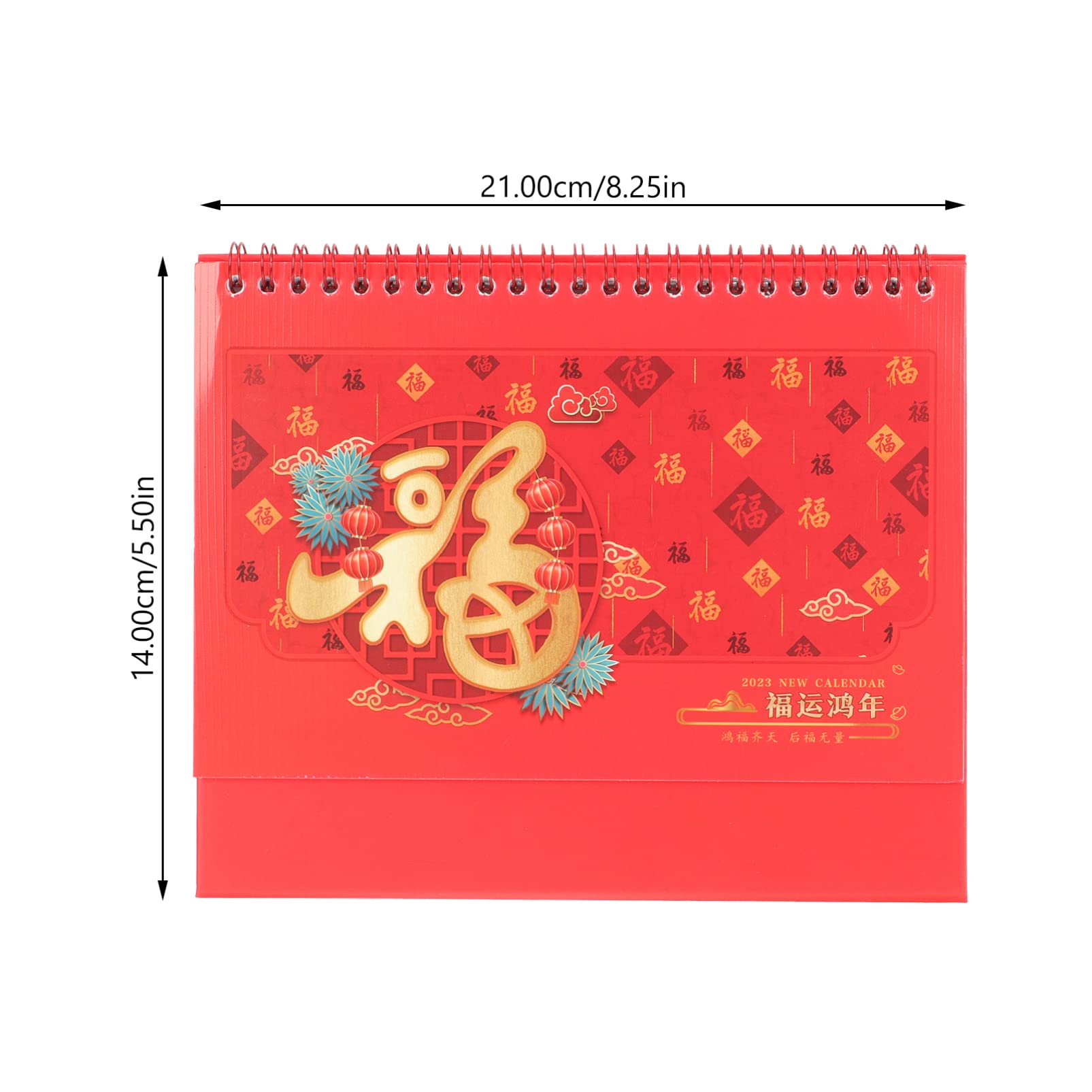 Tofficu 5stücke Tischkalender Year Desktop Kalender Dekorativ Mit Einfacher Gestaltung Für Planung Und Organisation Für Büro Zuhause Und Schule Doppelte Spiralbindung Perforierte
