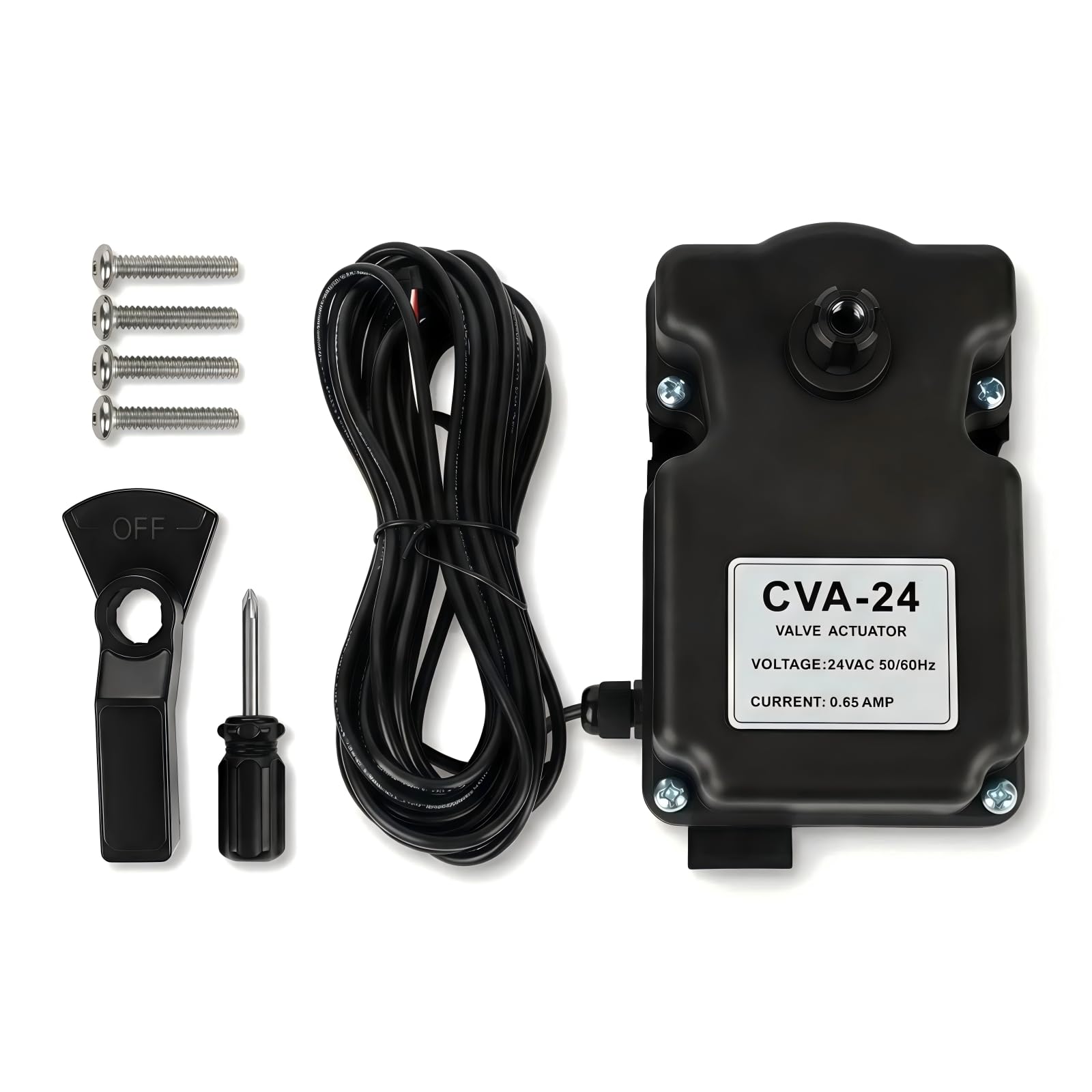 CVA-24T Actuador de válvula de piscina – Repuesto para Pentair 263045 24VAC desviador automático para combinaciones de piscina/spa – Cable de 15 pies, motor de válvula de 3 puertos, compatible