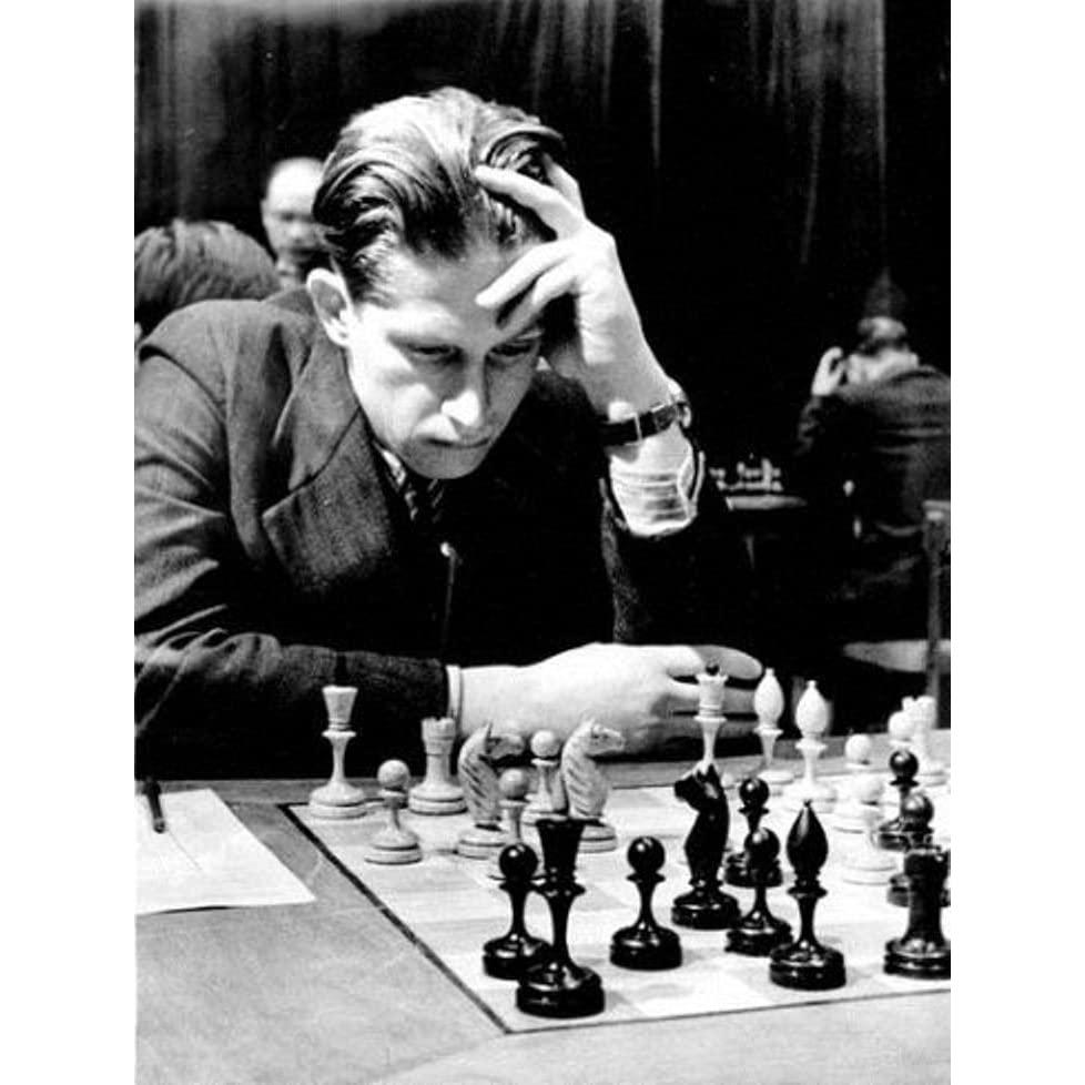 Jeu d'échecs russes en buis double lesté Averbakh soviétique 12,2 cm - 2
