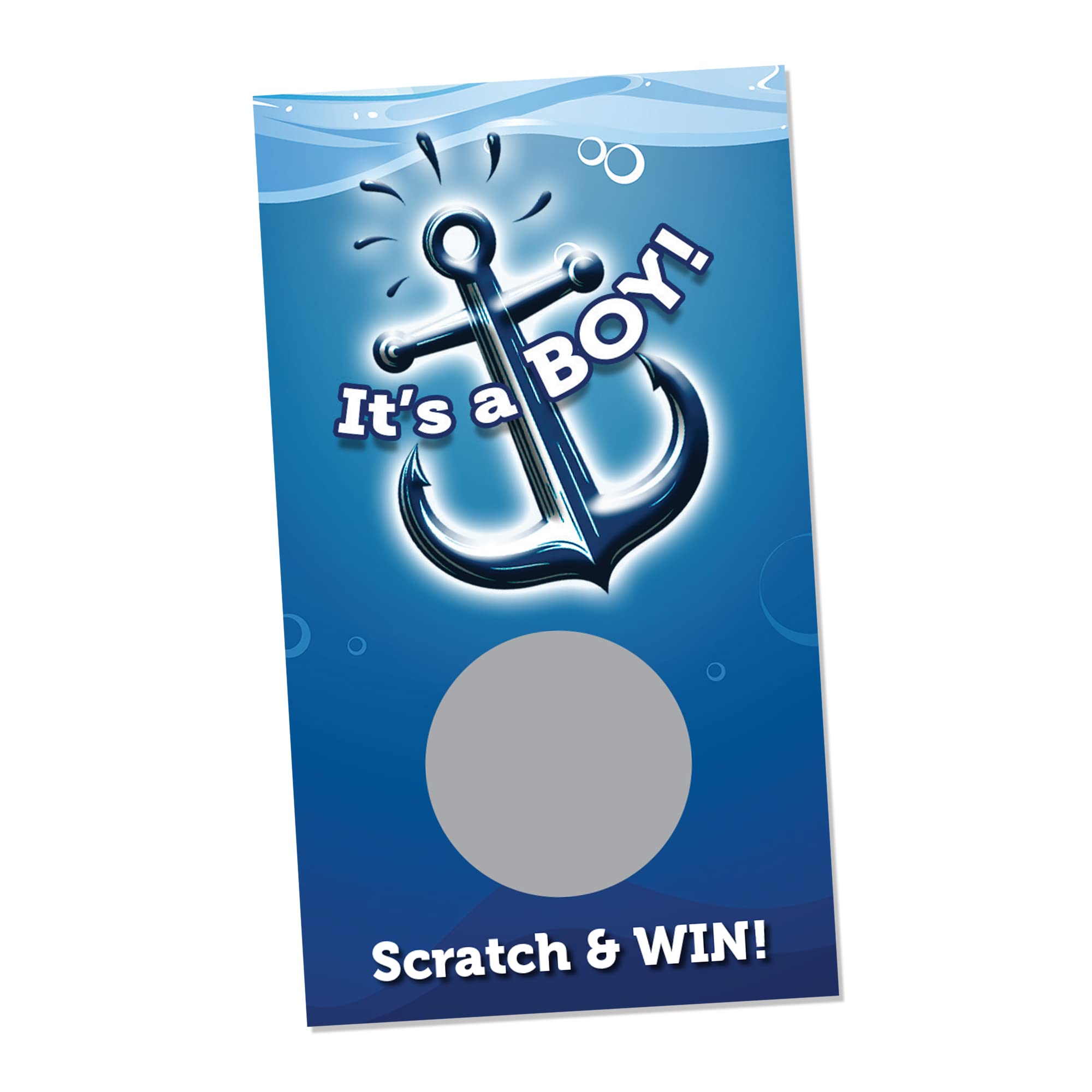 Anchor Boys Baby Shower zdrapki - (30 sztuk) - Baby Shower Scratch & Win dla chłopców - loteria na baby shower - nagrody za drzwi - zdrapki