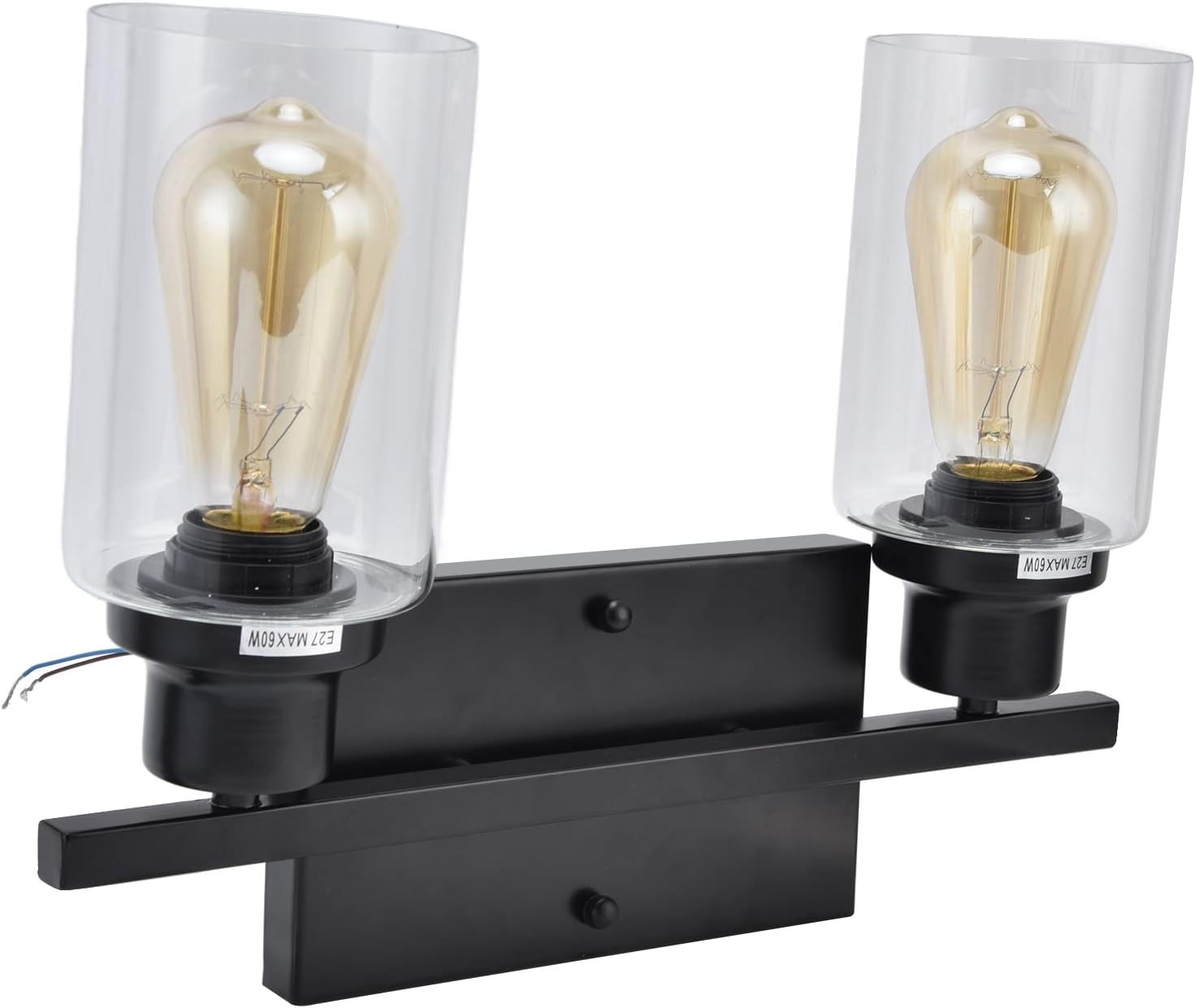 Wall Sconce, Easy Assembly Wall Lamp 85-250V Electroplated for Living Room for Dining Room for Coffee Shop (US standard E26)