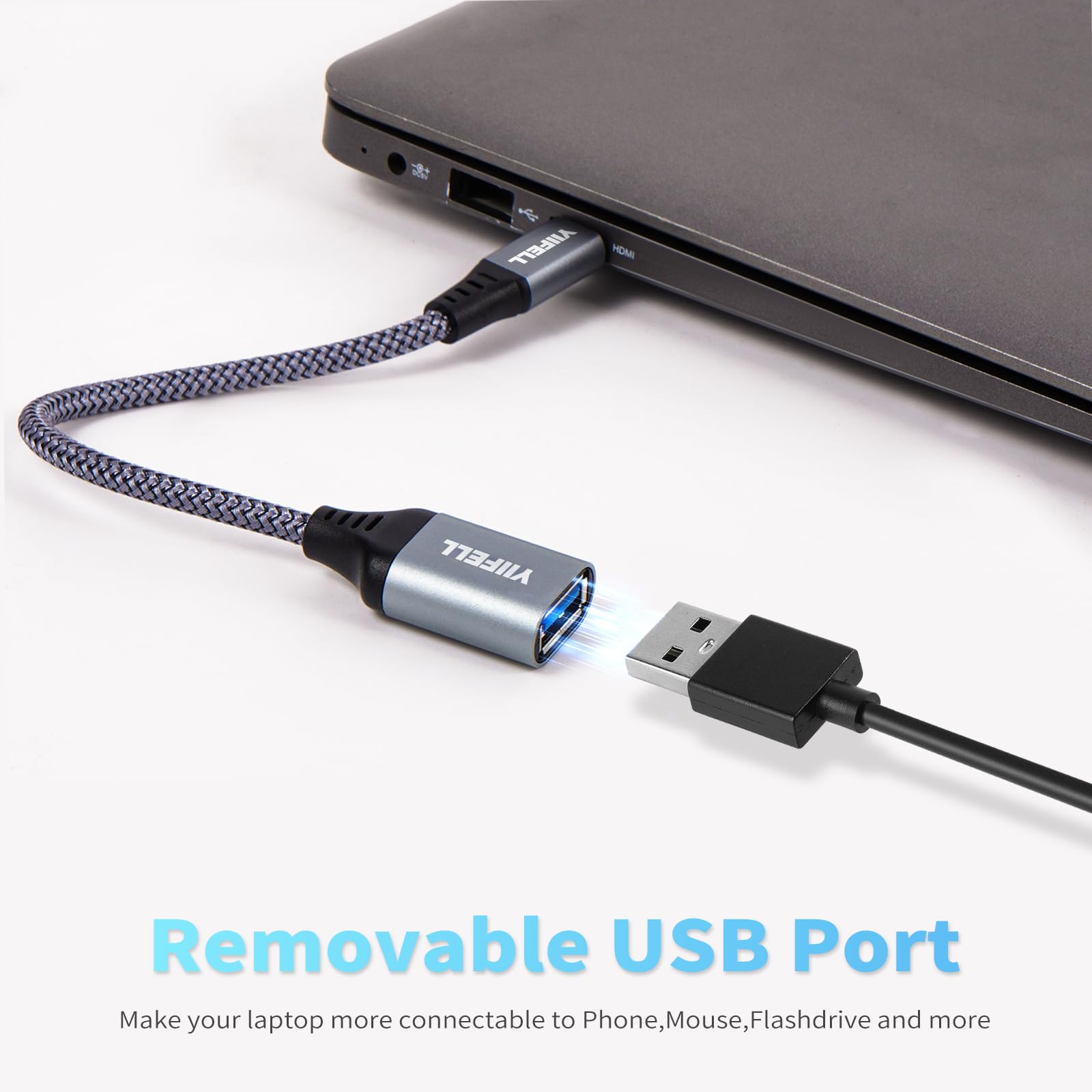 Adattatore USB-C A USB 3.0 - 2 Pezzi, Trasferimento 5Gbps, Compatibile Con IPhone E Android - Foto 10