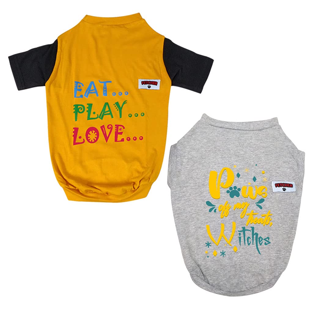 See full amazon price history chart for FETCHER Grey & Yellow Premium Dog and Cat Summer T-Shirts for Small Breeds (Set of 2) (X-Large) FETCHER Grey & Yellow Premium Dog and Cat Summer T-Shirts for Small Breeds (Set of 2) (X-Large) (B092MJJGDB) Amazon Price History, Amazon Price Tracker