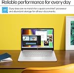 HP 14" Student and Home Laptop, HD Micro-Edge Display, Intel N150 Processor, 8GB DDR4 RAM, 128GB UFS Storage, Wi-Fi 6, Windows 11 Home S Mode, Thin and Light Portable Notebook – Silver