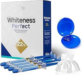 Kit Clareador Dental Uso Caseiro Whiteness Perfect 22% Fgm c/Moldeira Termomoldavel