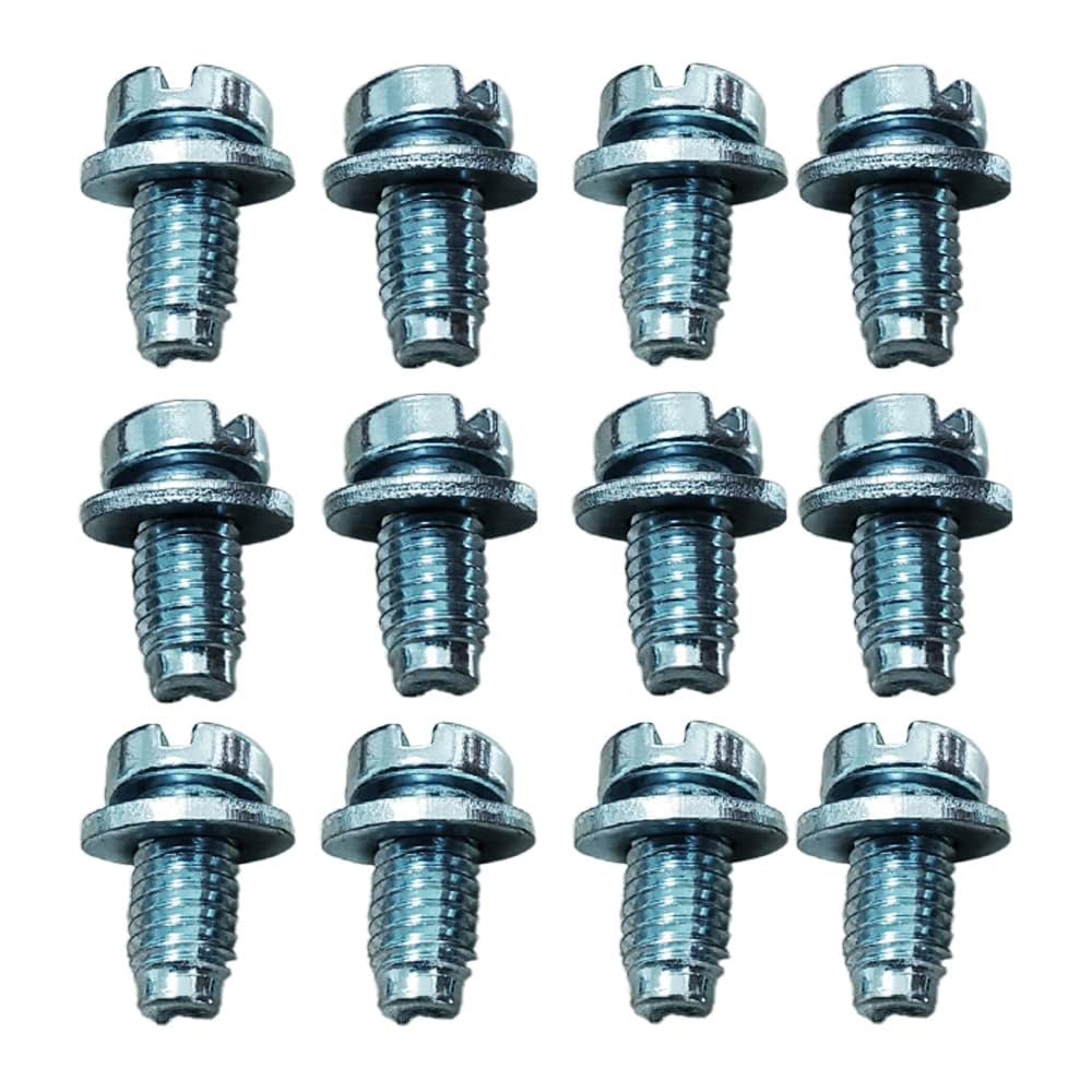 DASPARTS Fan Shroud Screws, 6x10mm, Pack of 12 Screws for VW Beetle Super Beetle Karmann GHIA Type II (Bus) Type 3 Thing-image-4