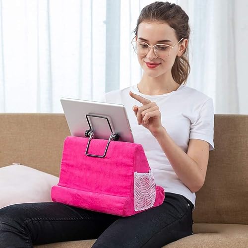 Miniatura 2 de Fourd Almohada de espuma para portátil y tableta, soporte multifunción para reposo de regazo para iPad con bolsa (negro)
