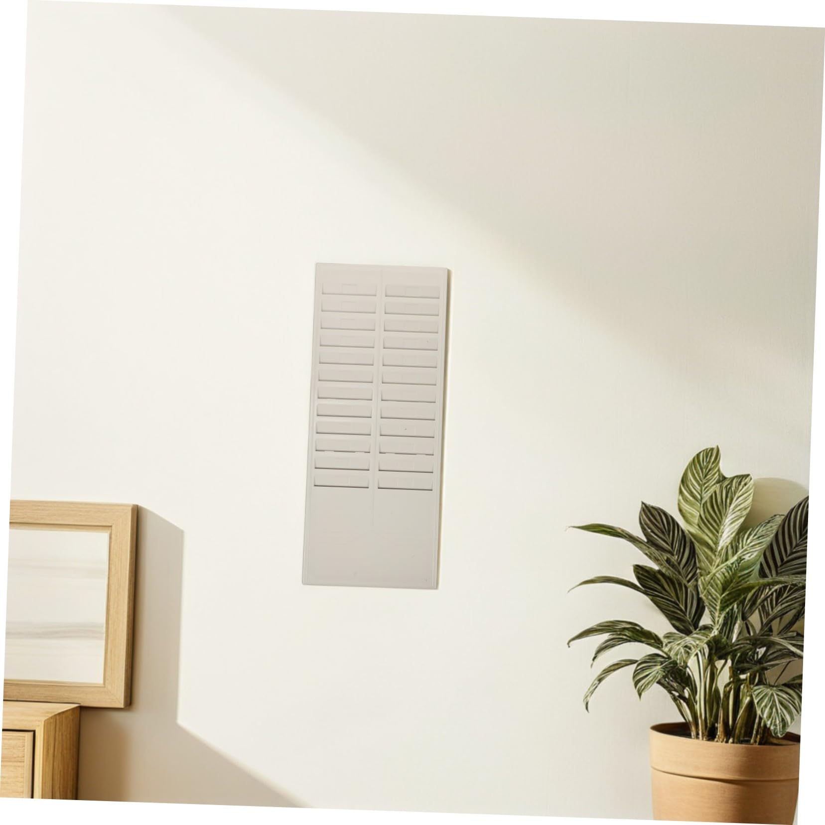 Organizador de Pared para Tarjetas, 24 Ranuras, Plástico, 2 Piezas