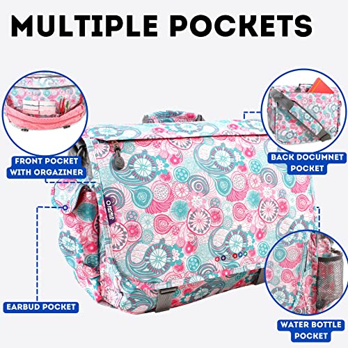 Image of J World New York Thomas Laptop Messenger Bag for Women & Men. Kids Computer Bookbag