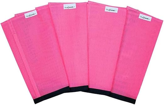 SHOOFLY Horse Leggins, Patented Loose Fitting Boots, Breathable Plastic Mesh (Pink/Large)