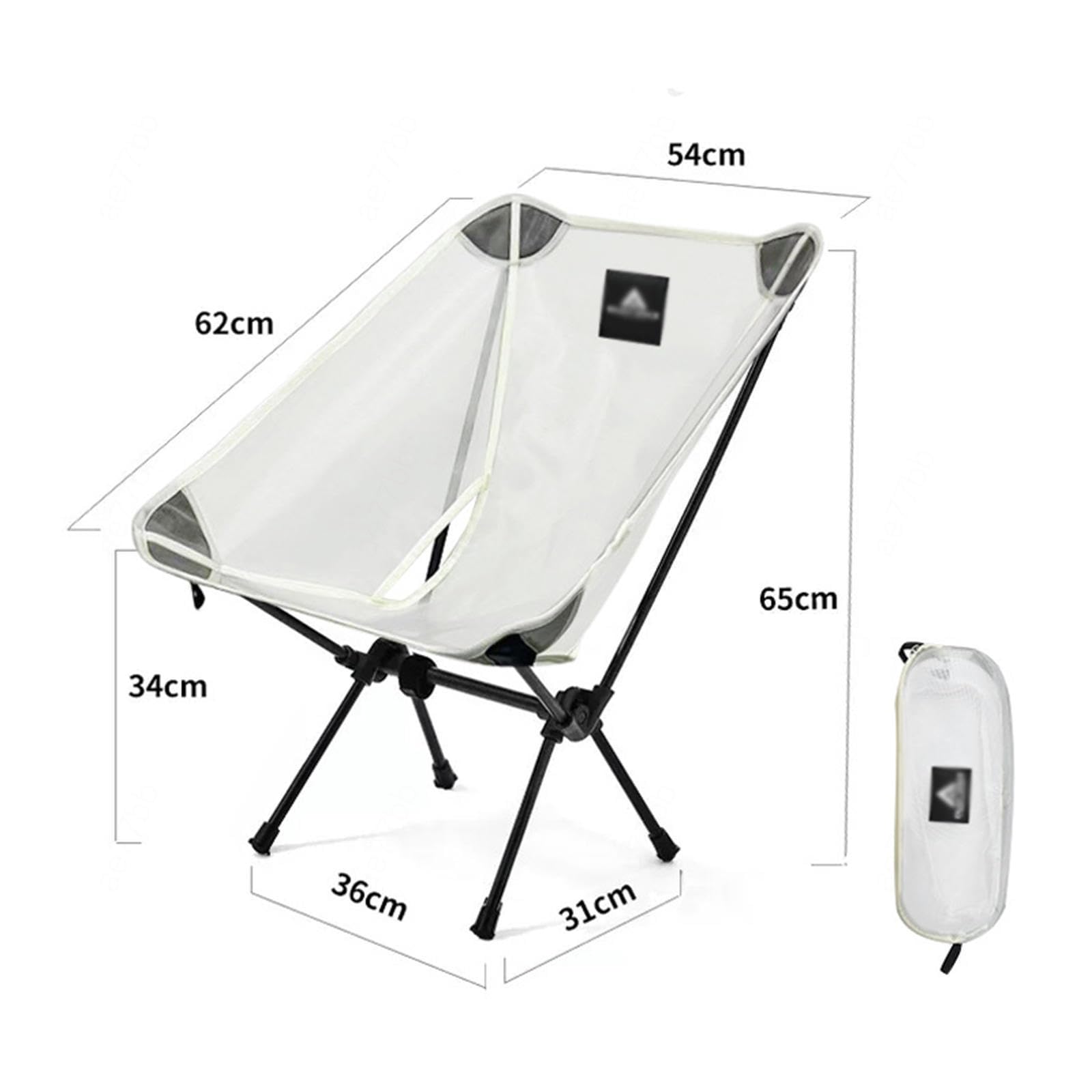 Klappbarer Campingstuhl, Leichter Outdoor-Klappstuhl für Erwachsene, Tragbare Campingstühle, Faltbare Garten-, Outdoor-, Picknick-, Strand-, Angel- und Grillstühle,B