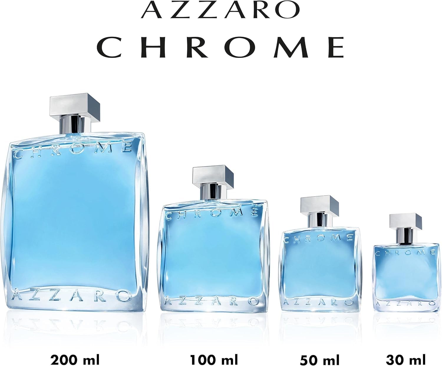 Azzaro Chrome, Agua de Colonia en Vaporizador Spray para Hombre, Fragancia Cítrica Fresca