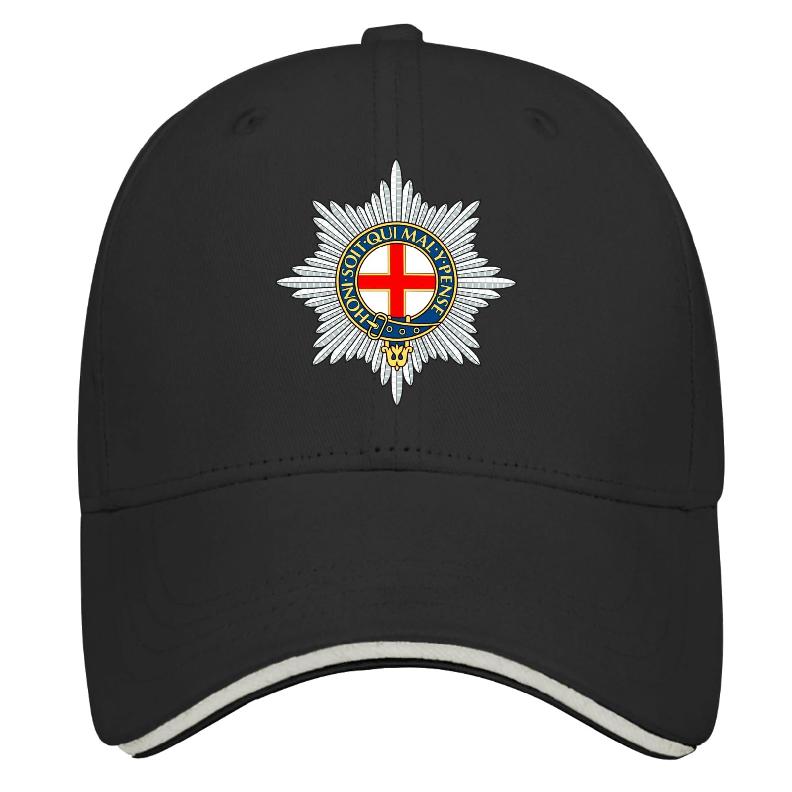 Nuanua British Army Coldstream Guards Baseball Hat Retro Golf Hats for Teen Unisex Gift for Him Black