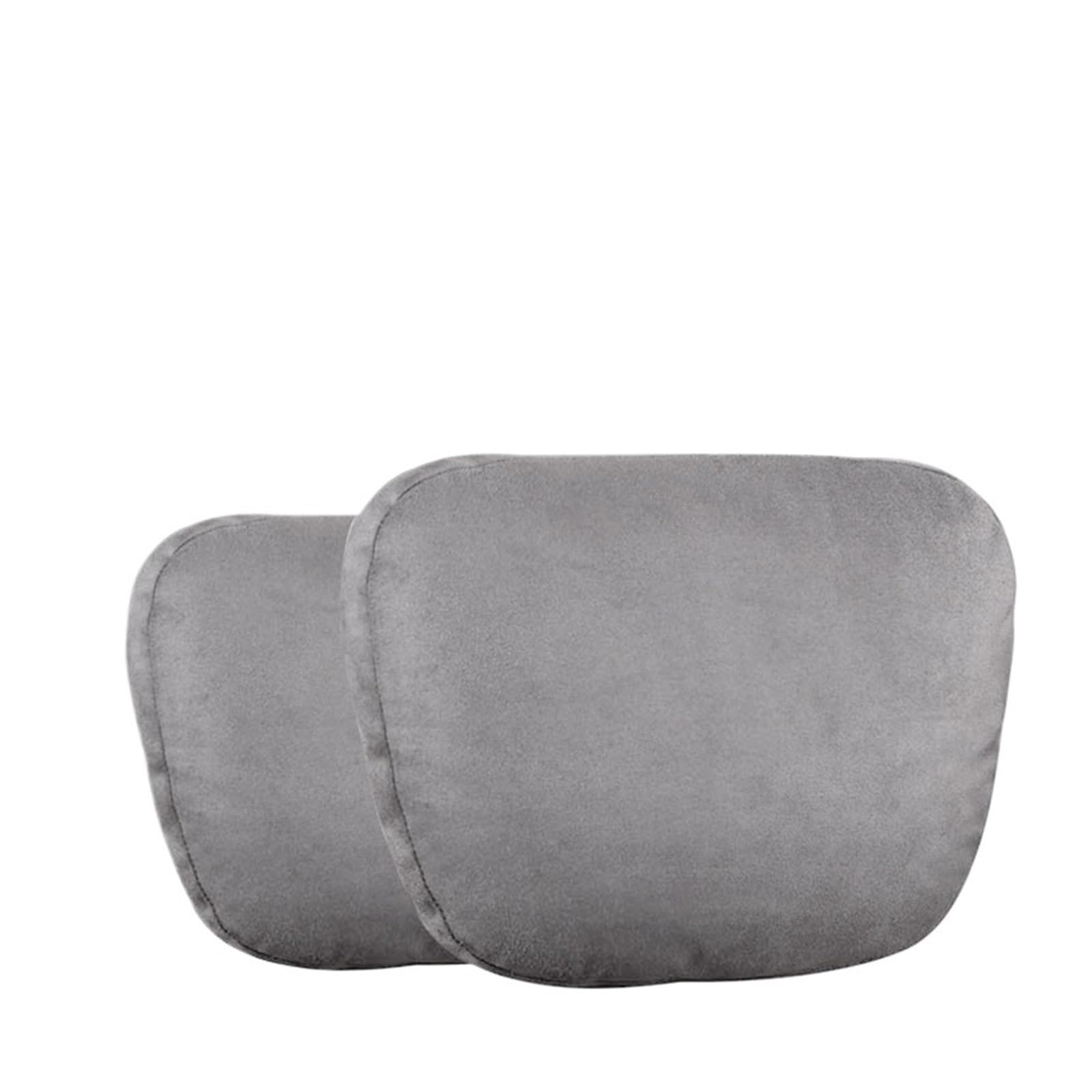 Cale Tete Voiture Appui-tête de Voiture, Support de Cou, siège Doux, Universel, réglable, Oreiller de Cou, Oreiller de Taille(2Pcs Gray)