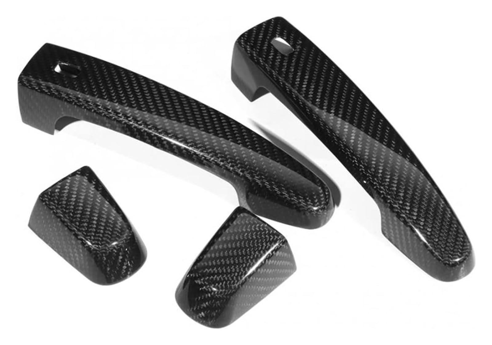 QWQTHGS Car Exterior Door Handle Cap for Camaro 2017 2018 Car Accessories 4pcs Carbon Fiber Side Door Handle Cover Trim