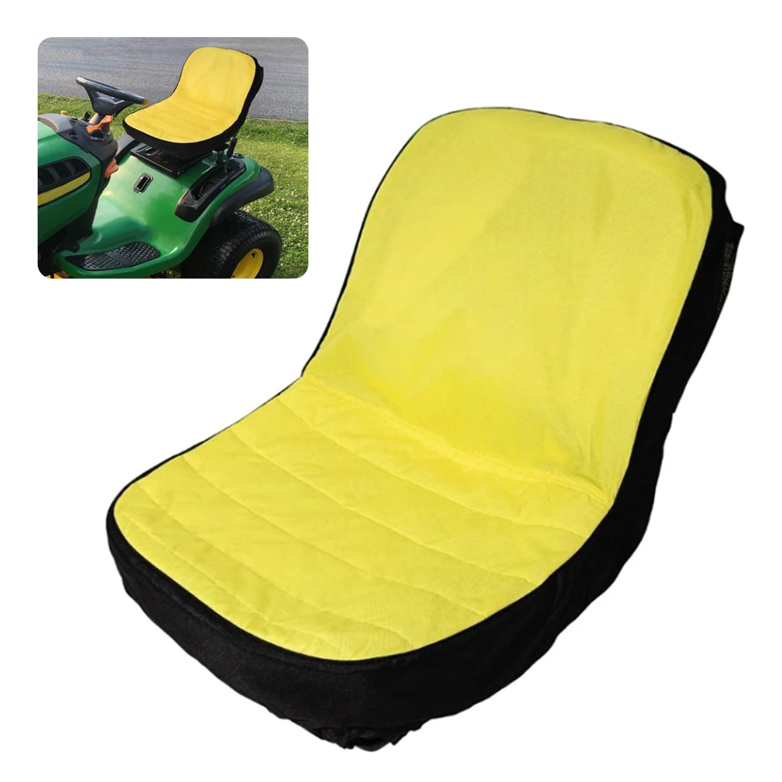 Giallo  Nuovo E Comodo Coprisedile Per Tosaerba John Deere Adatto A Sedili Fino A 1115 Il Piu Venduto~p155094723 - Foto 8